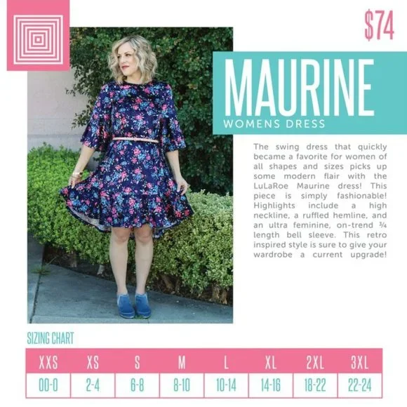 Lularoe Maurine Dress - Picture 2 of 5